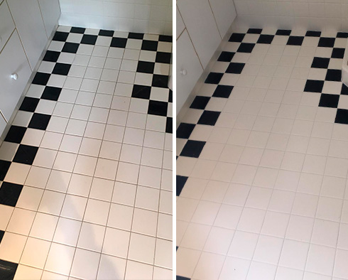 Shower Floor Restored by Our Tile and Grout Cleaners in Garden City, NY