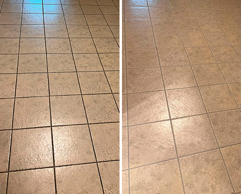Floor Restored by Our Tile and Grout Cleaners in Long Beach, NY