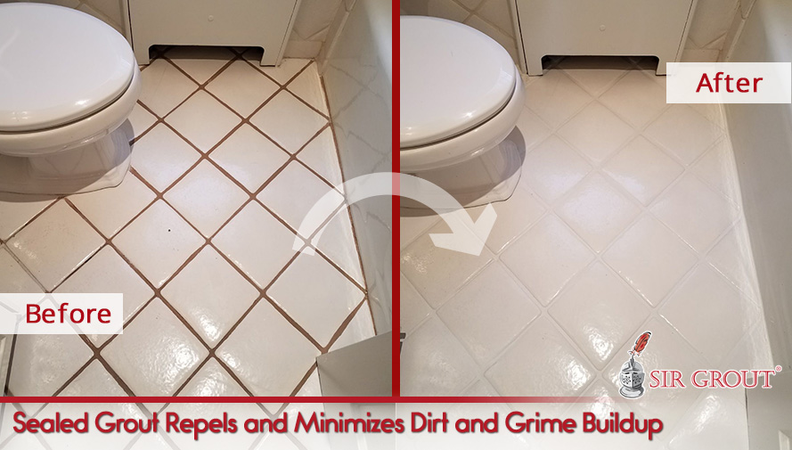 Sealed Grout Repels and Minimizes Dirt and Grime Buildup