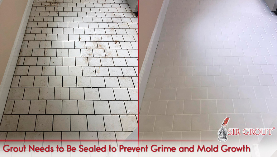 Grout Needs to Be Cleaned and Sealed to Prevent Grime and Mold Growth