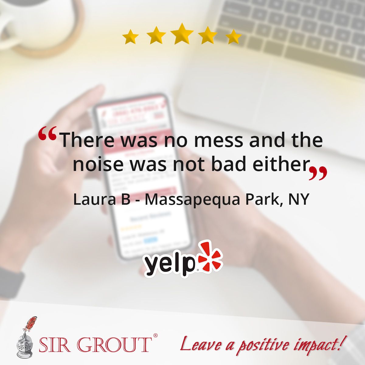 There was no mess and the noise was not bad either