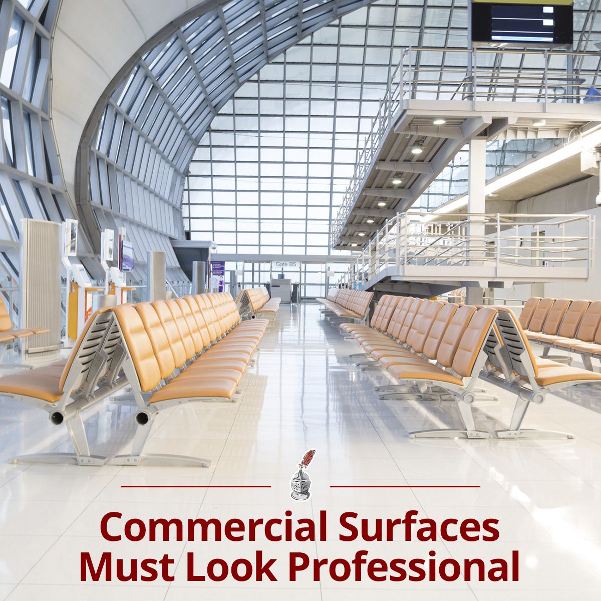 Commercial Surfaces Must Look Professional